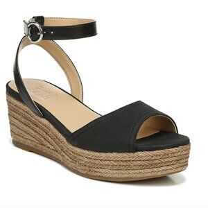 Naturalizer Women Bryar Espadrilles Sandals Comfortable Black 7.5